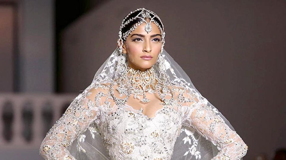 Sonam Kapoor s wedding reception dress may be by this famous Brit