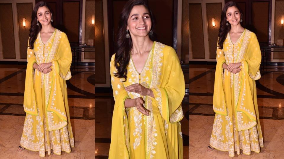 Alia bhatt yellow dress online best sale