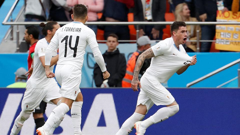 Full Score Fifa World Cup 2018 Ekaterinburg Egypt 0 1 Uruguay Hindustan Times