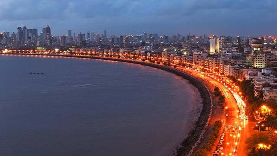 Traffic police install railings at Marine Drive to stop jaywalking