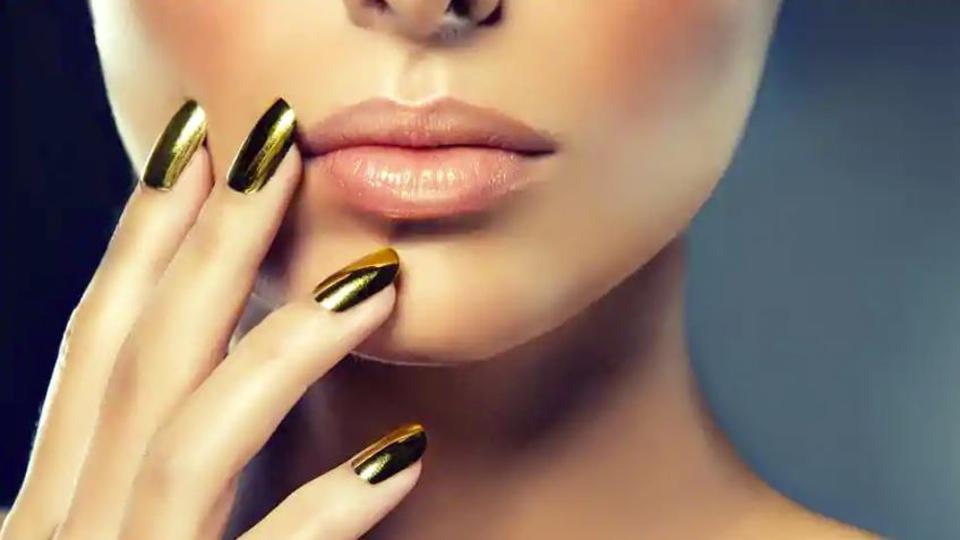 Beautiful Girl with Long Nails and Sensual LipsBeauty Face Stock Image   Image of lady glamor 51911037