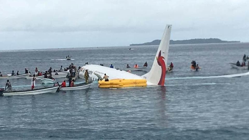 Passengers Swim For Their Lives After Plane Misses Runway Crash Lands