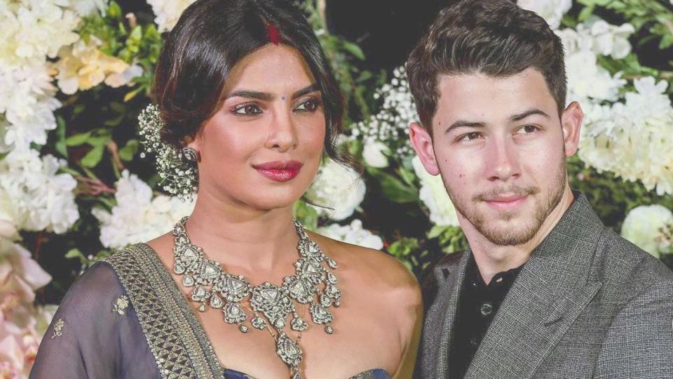 Priyanka Chopra wears third wedding dress at reception