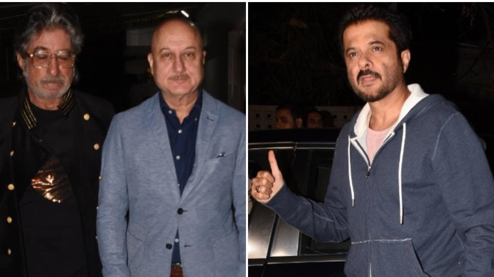 The Accidental Prime Minister: Anil Kapoor attends Anupam Kher’s film screening. See pics