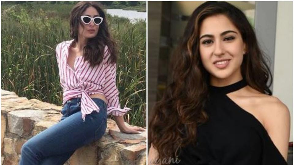 Sara Ali Khan, Kareena Kapoor Khan rock the tie-knot trend. See video, pics