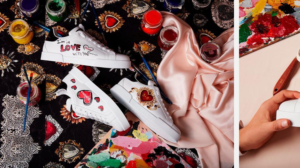 ris bidragyder Installation Valentine's Day 2019: Tell your significant other you love them with these  Dolce & Gabbana sneakers - Hindustan Times