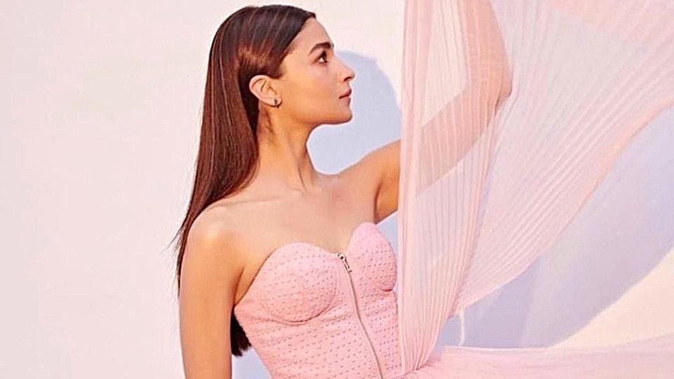 alia bhatt pink dress Alia Bhatt's Danielle Frankel Cannes Gown Inspires Moodboard