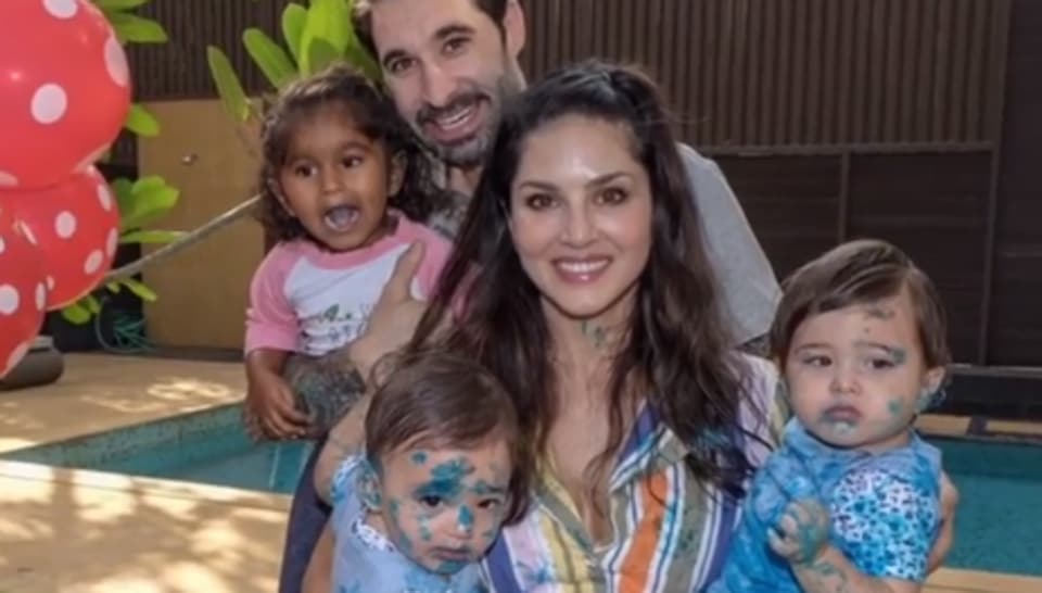 Sunny Leone celebrates birthday of sons Noah and Asher, shares photos