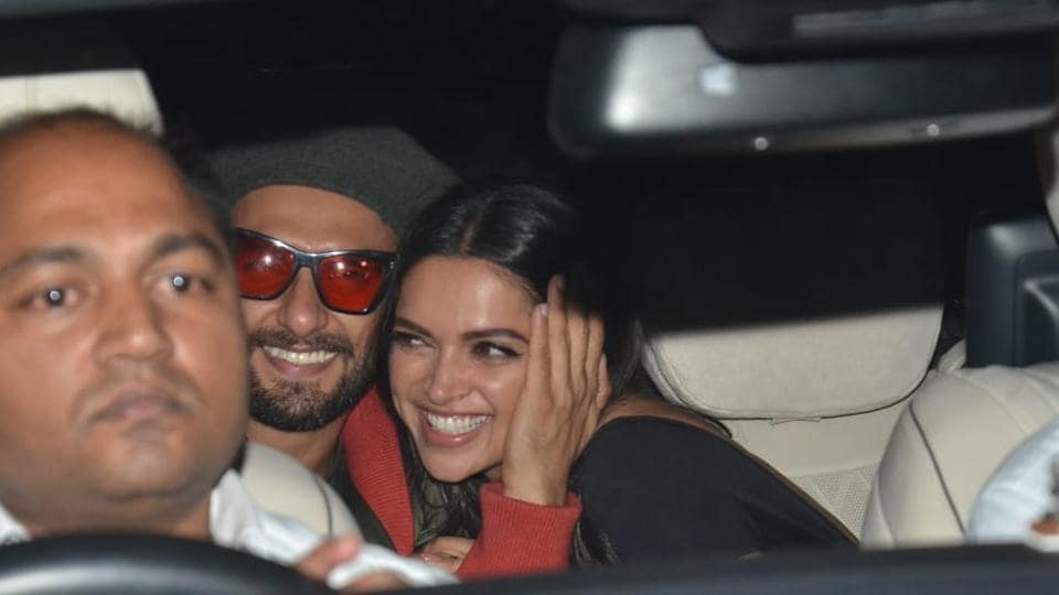 Ranveer Singh kisses wife Deepika Padukone; Ranbir Kapoor and Alia Bhatt walk out together post Gully Boy screening. See pics