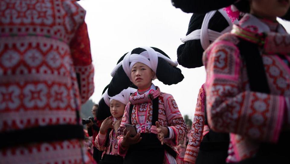 Photos: Chinese girls sport their ancestorsâ hair for Lunar New year | Hindustan Times