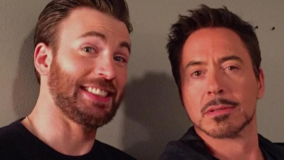 Before Avengers Endgame, Robert Downey Jr posts pic of Captain America, Iron Man sharing a shield, love. Chris Evans’ response is hilarious