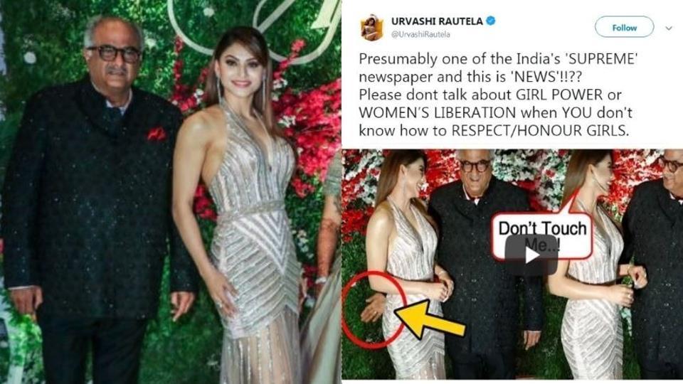 Urvashi Rautela appalled by video claiming Boney Kapoor touched her inappropriately, calls him ‘a true gentleman’