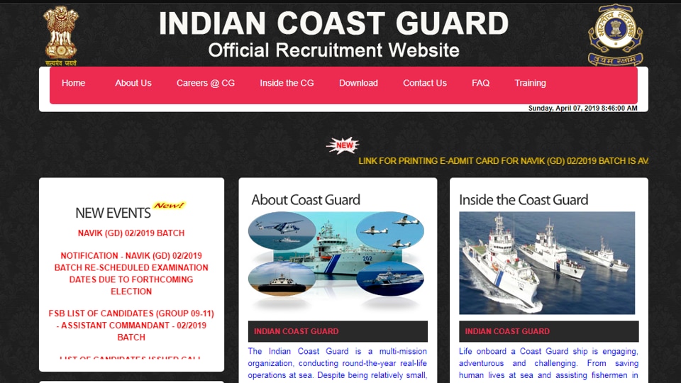 Indian Coast Guard Navik admit card 2019 out now, check dates here ...