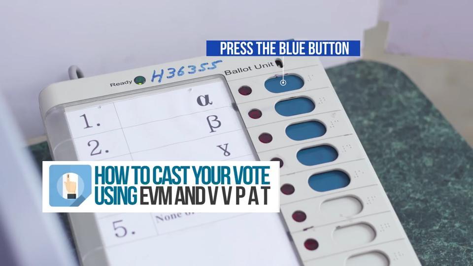 Watch How To Cast Your Vote Using Evm And Vvpat Hindustan Times 1718