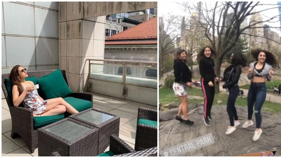 Before Sara Ali Khan starts shooting Coolie No 1 with Varun Dhawan, she’s enjoying a New York vacation with her besties