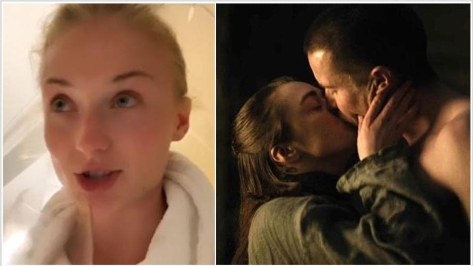 Sex Hd Video Shophe Williams - Game of Thrones: Sophie Turner congratulates Maisie Williams on her sex  scene in an NSFW video - Hindustan Times