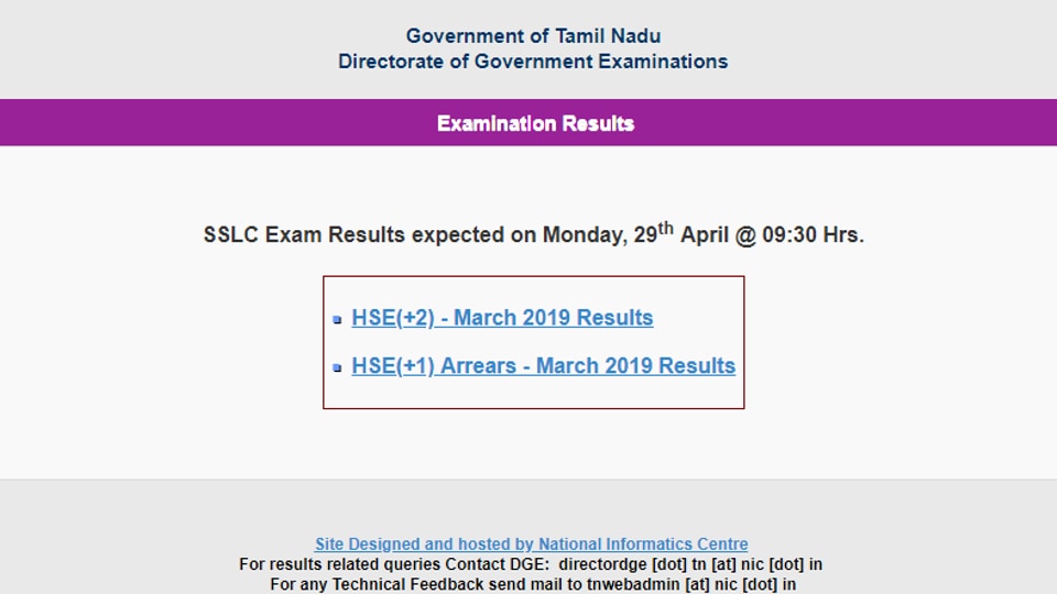 Tamil Nadu SSLC 10th Result 2019 Where to check scores Hindustan Times