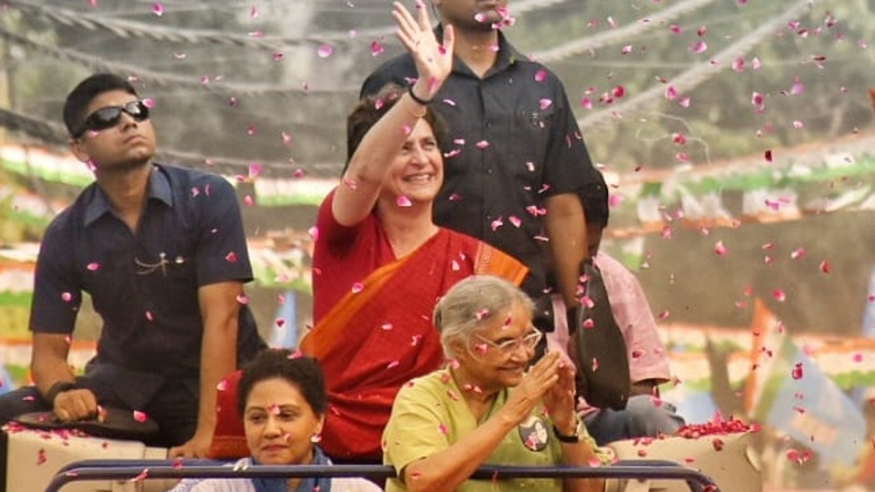 Lok Sabha elections 2019| ‘Nehru took your homework’: Priyanka Gandhi jibes PM Modi at Delhi roadshow