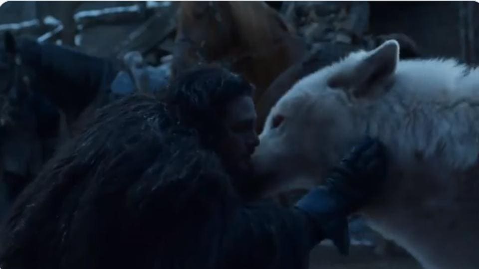 Jon reunites with Ghost in Game of Thrones finale, fans can’t even...