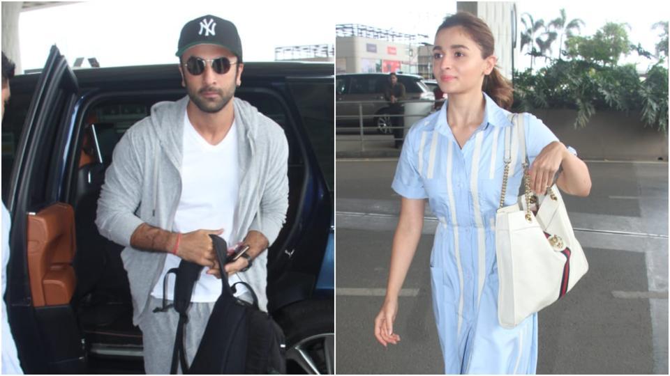 Alia Bhatt And Ranbir Kapoor's Relaxed Airport Style