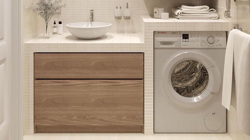 Kitchen Or Bathroom Twitter Lands Into Debate Over Washing Machine S Placement Trending Hindustan Times - Is It Ok To Put A Washing Machine In Bathroom