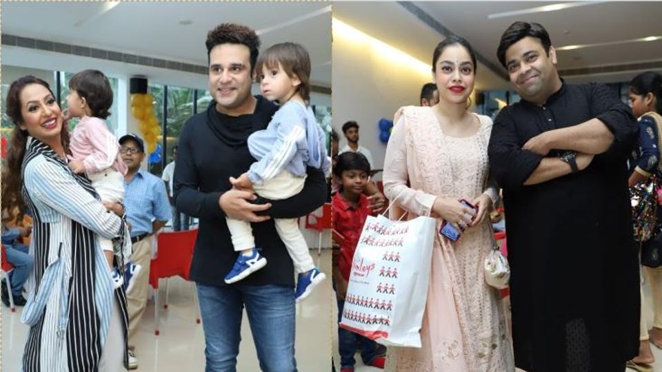 Krushna Abhishek, Kashmera Shah celebrate their twins’ birthday