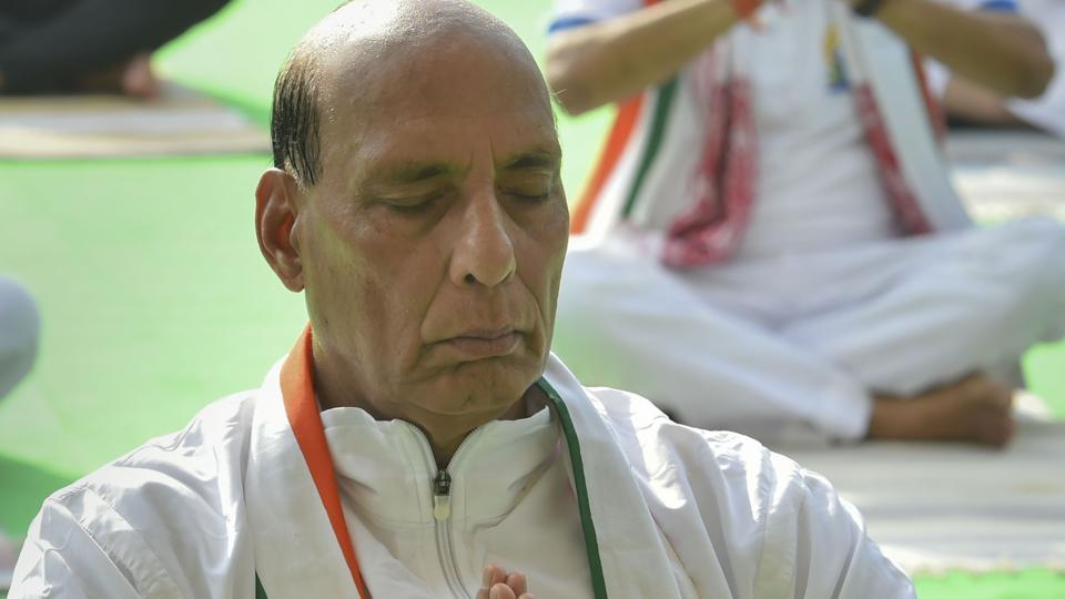 Yoga Day 2019: Yoga, one of PM Modi's biggest achievements of cultural  diplomacy, says Rajnath Singh | Latest News India - Hindustan Times