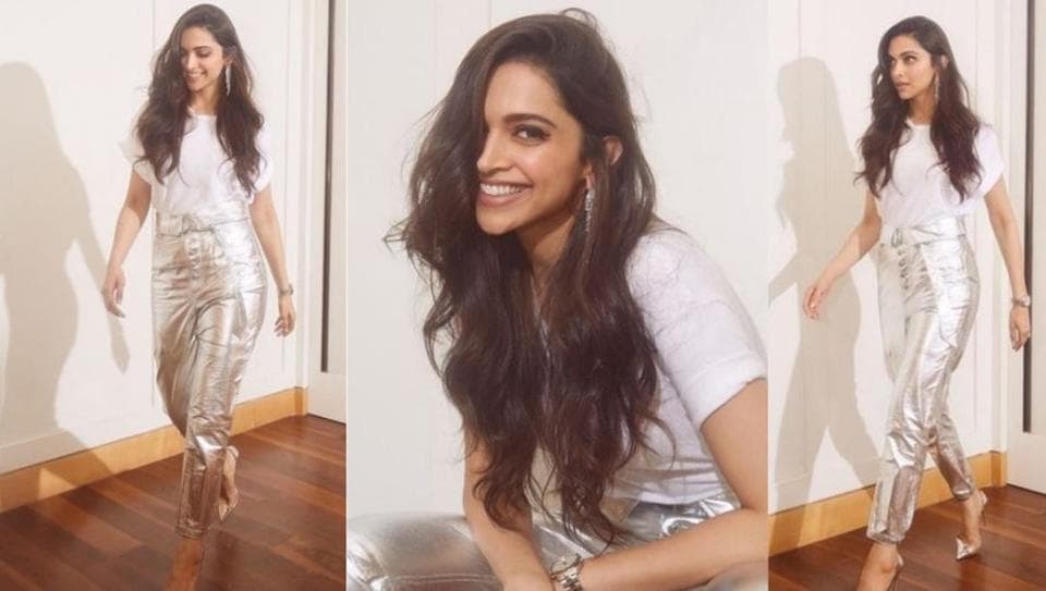 Deepika Padukone opts for too much bling, Ranveer Singh says ‘Whaat-ay good Sindhi Bahu’. See pics