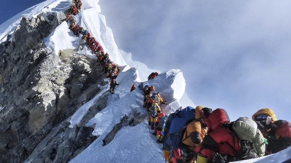 How overcrowding near Everest summit is exposing climbers to grave risks