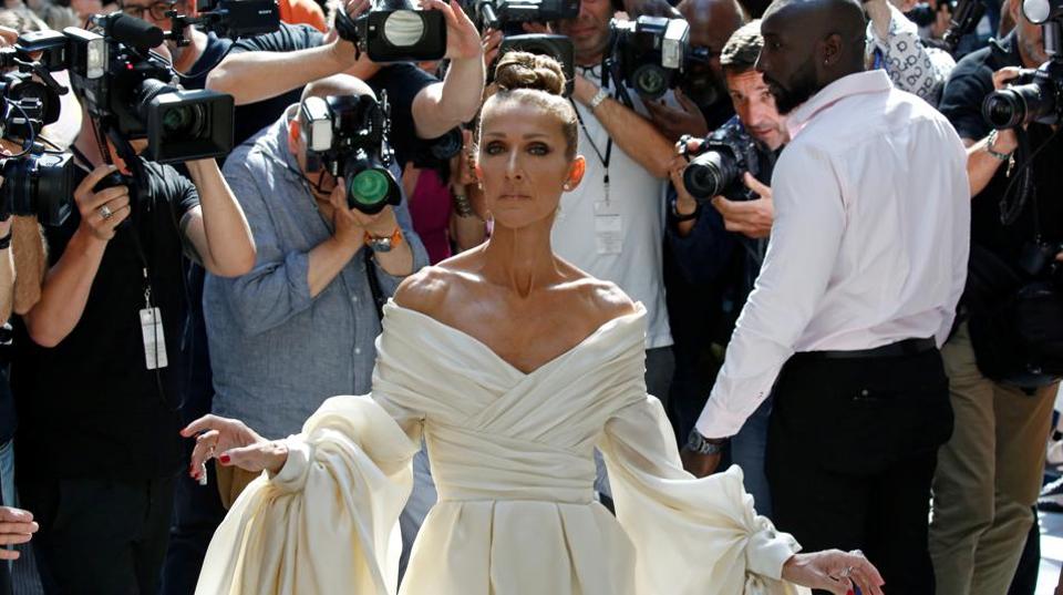 Celine Dion makes style statement at Haute Couture Fashion Week