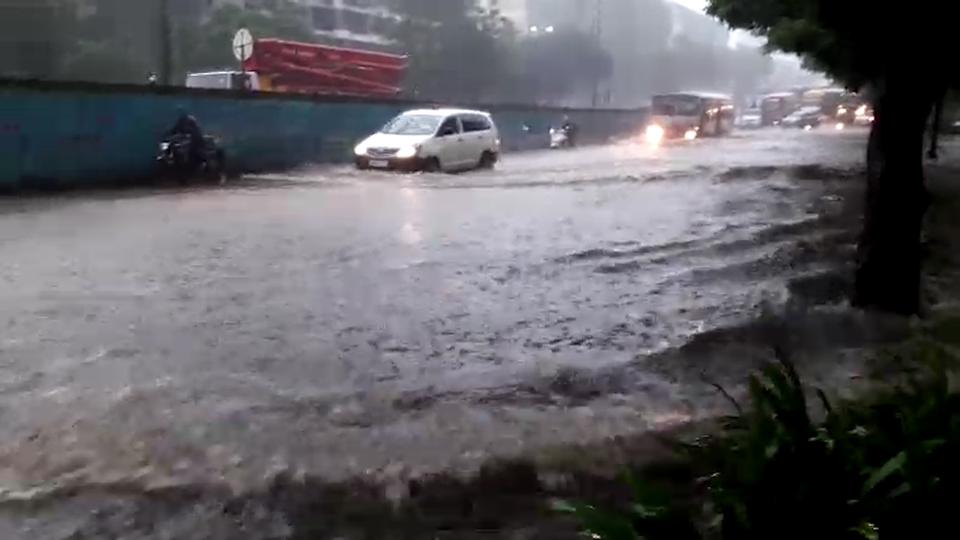 Heavy Rain Causes Havoc In Mumbai Again, Train Services Affected 