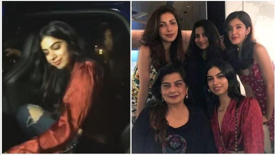 Khushi Kapoor, Shanaya Kapoor spend night together with entire family ...