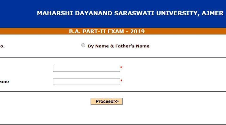 MDSU BA Part 2 result declared, here’s link to check - Hindustan Times