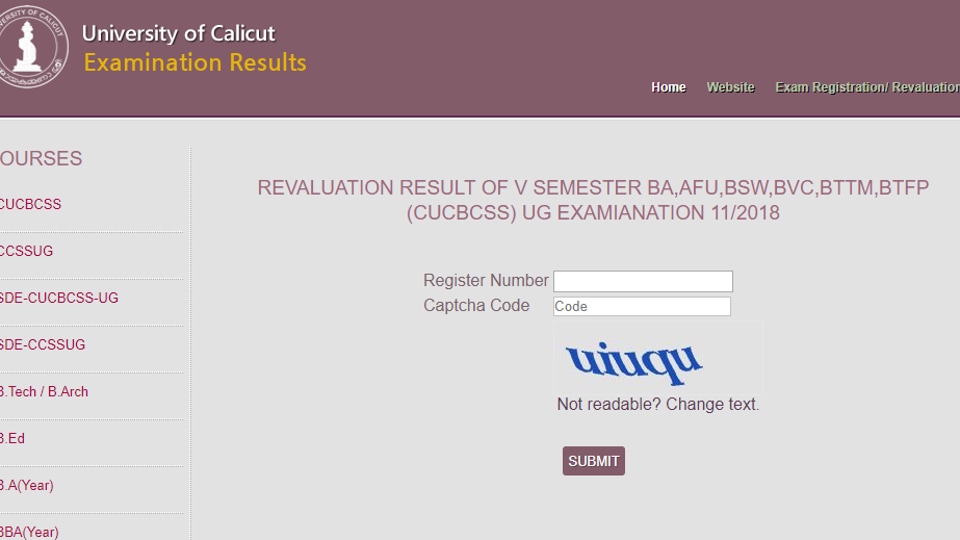 Calicut University declares results of revaluation exam for 5th