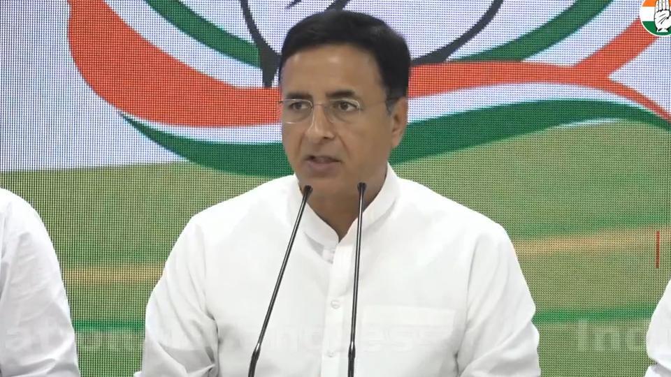 Congress leader Randeep Surjewala. (File photo) Congress leader Randeep Surjewala. (File photo)