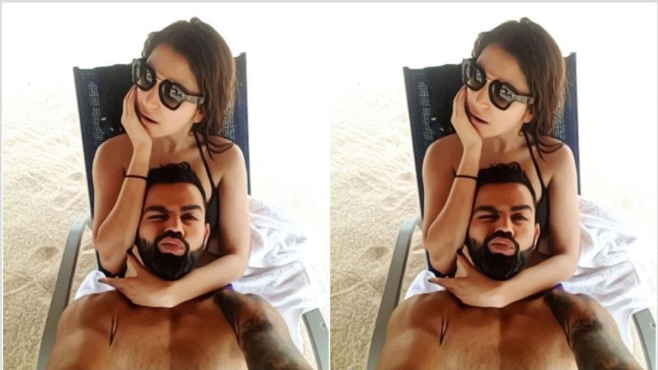 Virat Kohli shares his hottest selfie ever with Anushka Sharma from West Indies beach image