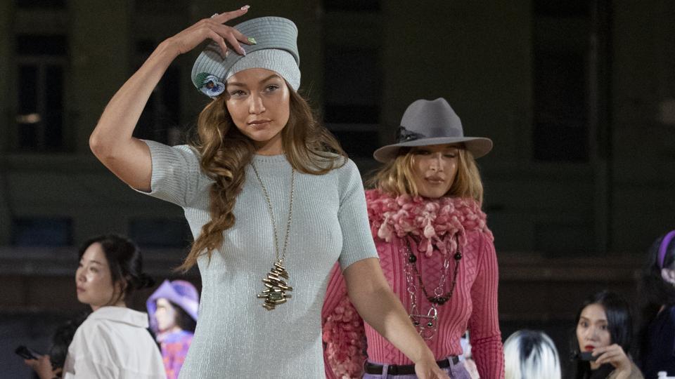 Gigi Hadid Officially Joins The Furry Bucket Hat Club