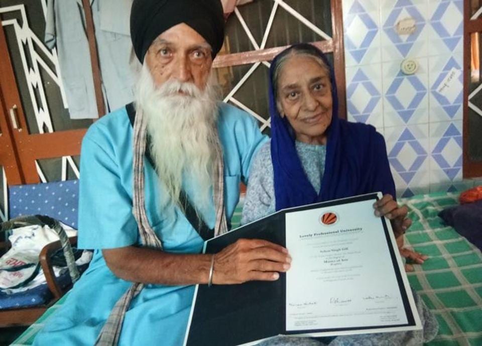 ‘It’s never too late for learning’: This Punjab man gets masters’ degree at 83