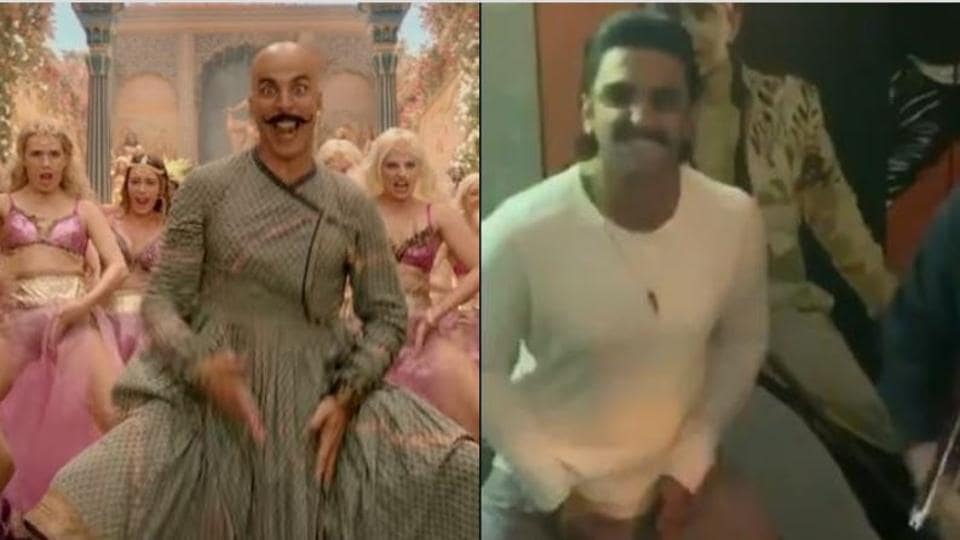 Ranveer Singh Takes Akshay Kumar S Bala Challenge Dances Like Crazy To Shaitan Ka Saala Watch