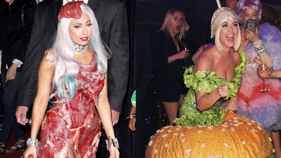 Lady gaga 2025 hamburger dress