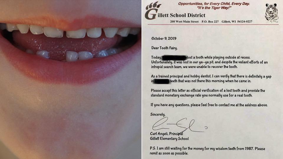 School principal writes ‘official verification letter’ to Tooth Fairy