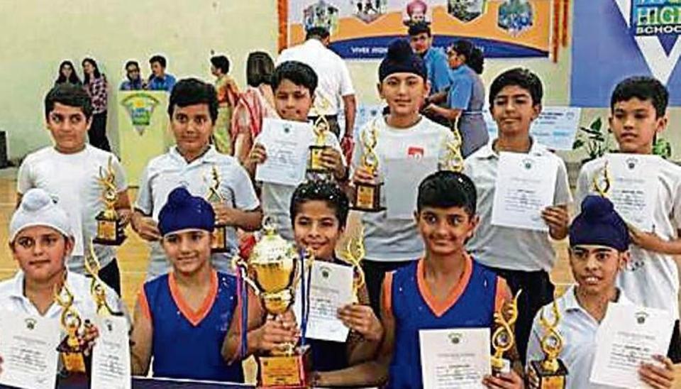 Students of Saupin’s school, Chandigarh are basketball champs