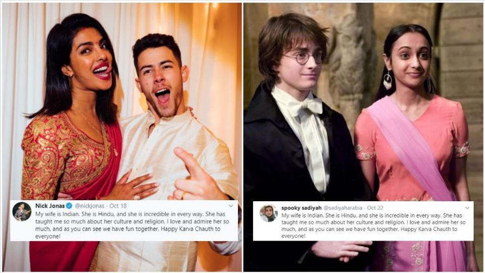 Nick Jonas’ Karva Chauth post for Priyanka Chopra gets a Harry Potter twist, tweet goes viral