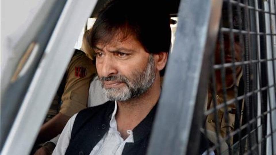 Earlier, Malik, chief of the banned Jammu and Kashmir Liberation Front (JKLF), had pleaded guilty to all charges. (PTI photo)