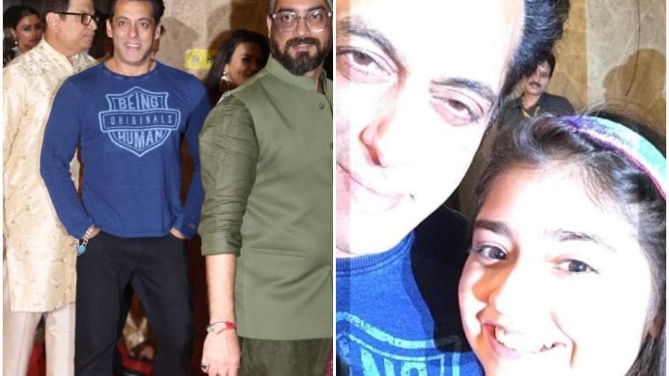 Salman Khan sports a big smile as he chats with a young fan, blesses her. Watch viral video