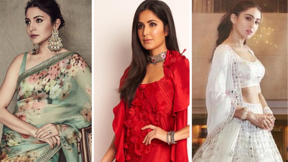 Sara Ali Khan, Anushka Sharma, Katrina Kaif give festive fashion goals