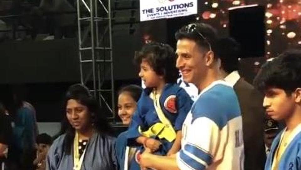 Akshay Kumar attends annual kudo championship despite being unwell, puts spotlight on young champs. Watch