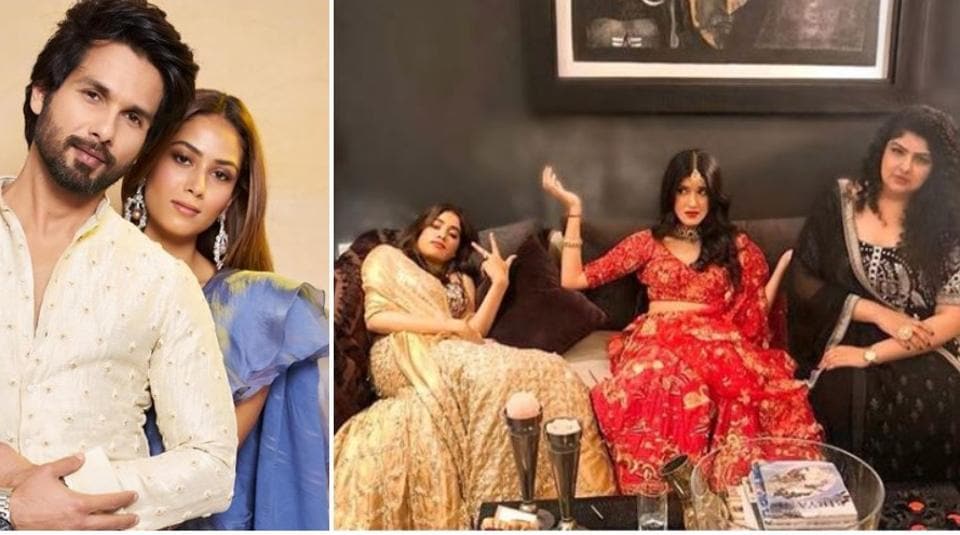 Janhvi Kapoor, Anshula share family pics on Diwali, Shahid