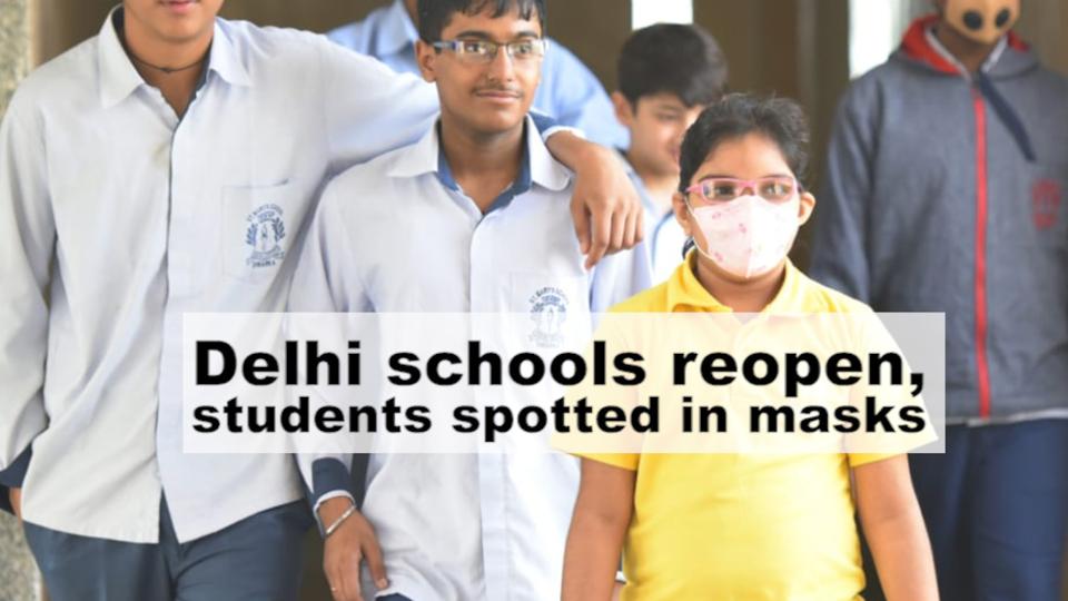 Students Spotted Wearing Anti-pollution Masks As Schools Reopen In ...