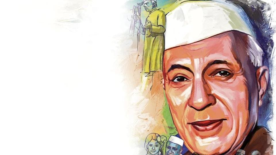 Small portraits of Gandhiji and Nehru - Art Starts